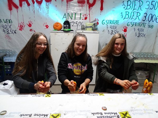 Halloweenparty aufbauen