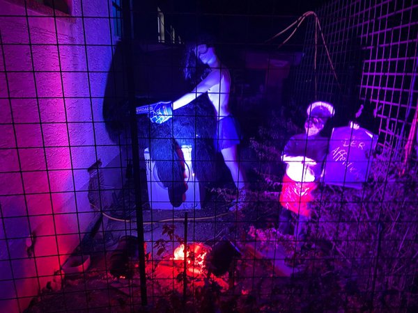 Halloweenparty aufbauen